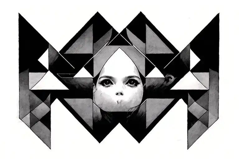 Geometric Micro Realism Tattoo Small