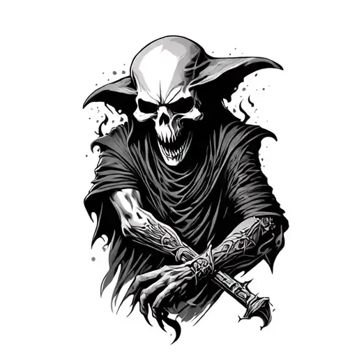 Arm Of Reaper Who Was Catch By A Demon Arm