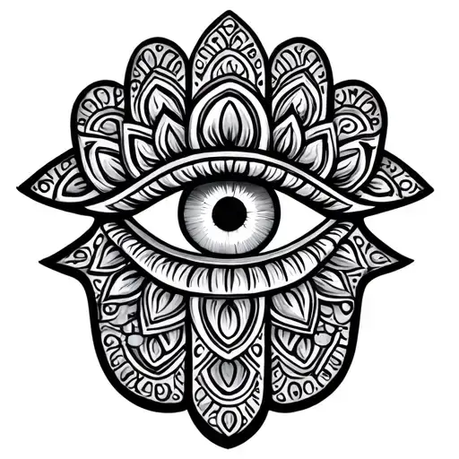 The Hamsa Or The Evil Eye For My Grandma