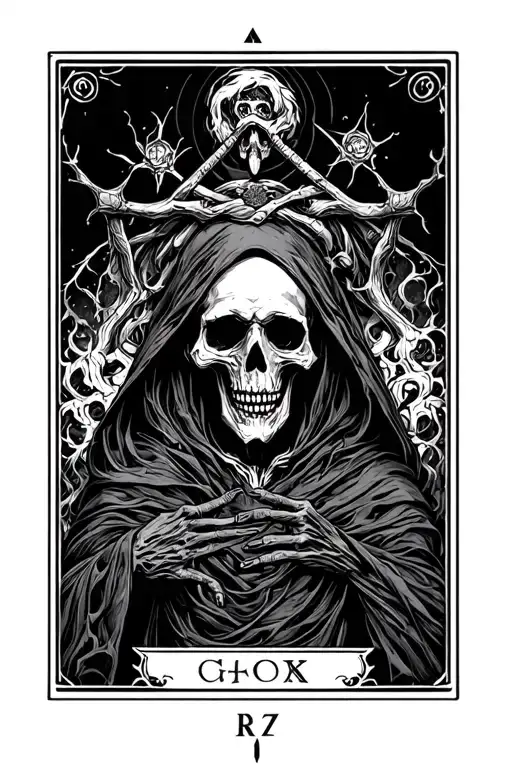 Dark Fantasy Death Tarot Card