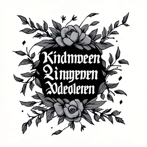 Kindness In German Script Font