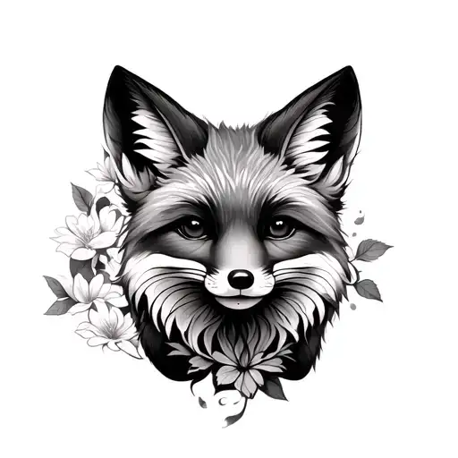 Cherry Flower Fox
