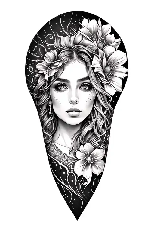 Create A Half Leg Sleeve Using Fine Line And Dots Technique