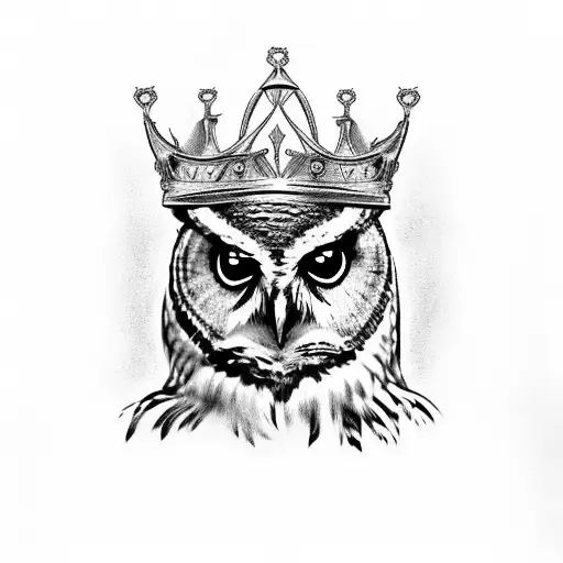 Owl Bullied In A Crown