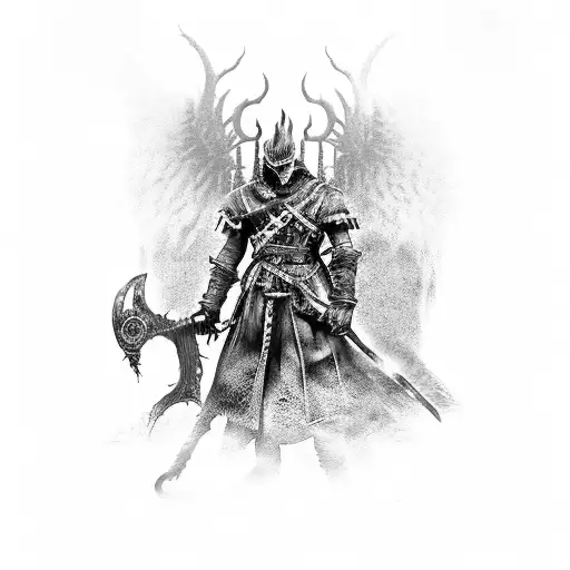 Big Piece Themed Around The Games Dark Souls And Bloodborne