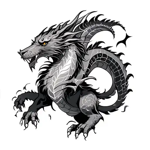 Constellation Leo And A Dragon Tattoo Chaotic