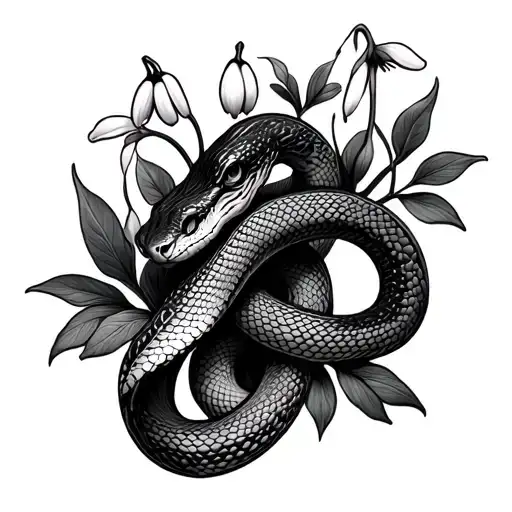 Snake Snow Drop Flowers