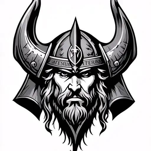 Viking With First Names And Symbol