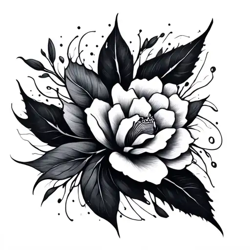 Abstract Delicate Tattoo Lines