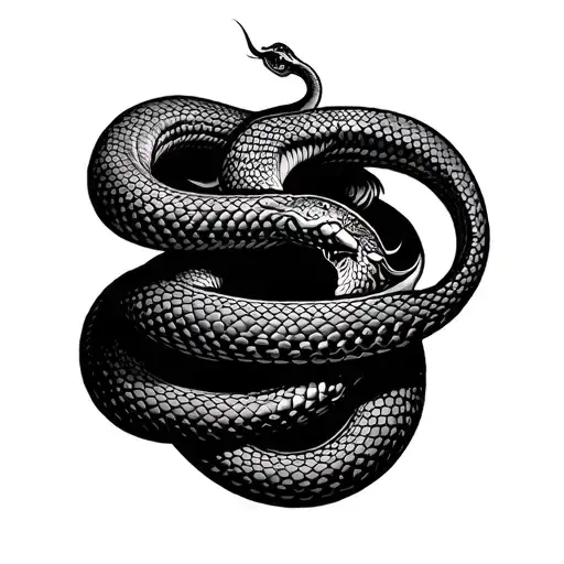 Poison Tree With Snake Wrapped