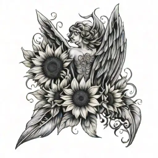Sunflower Incorporated Angel Wings