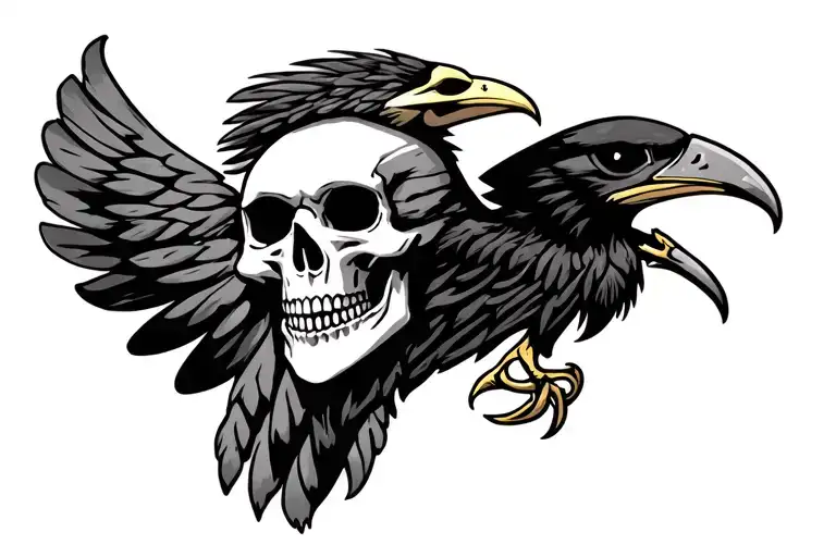 Skull And Blackhawk