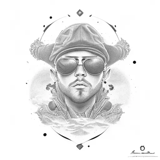 Sun Wearing Sunglasses