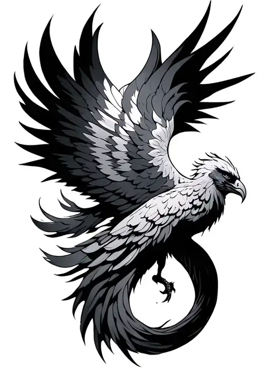 Radiant Sun And Phoenix Rising