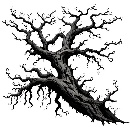 Papa Dead Tree With Creeping Vines