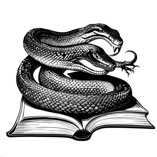 Snake With A Book