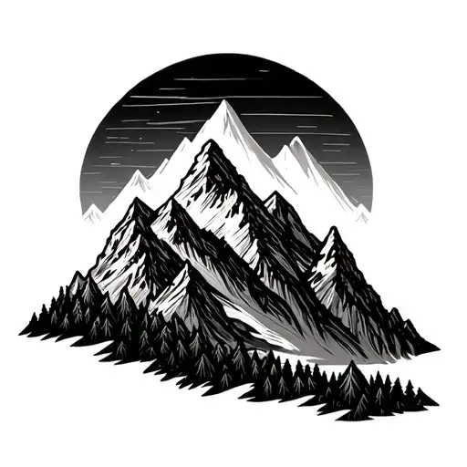 Thislte And Mountain Peaks