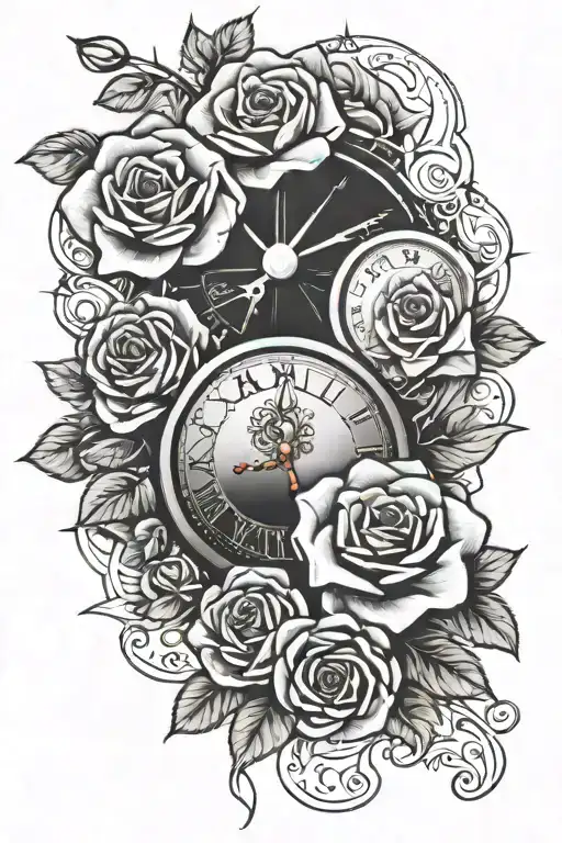 Clock Rose Dice Rolling