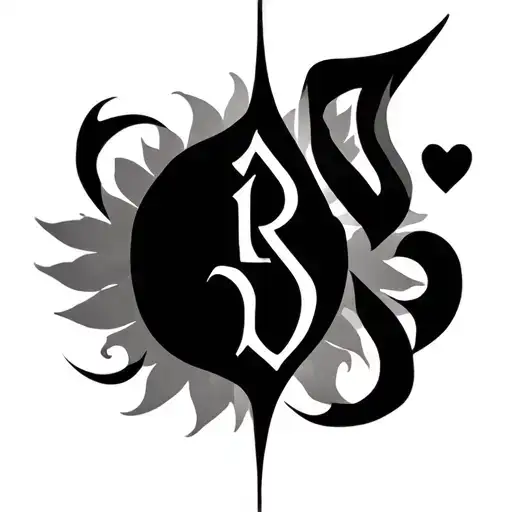 Combine Shiv And Sahil Name With Trishul And A Little Heart