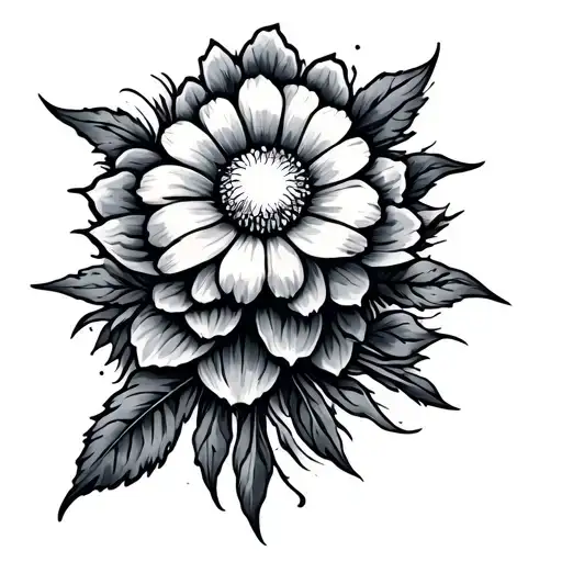 Mountain Flower With Sun And Soul