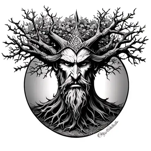 Odin And The Tree Of Life
