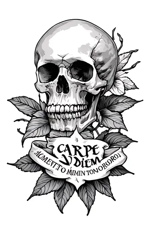 Medium Sized Carpe Diem Memento Mori