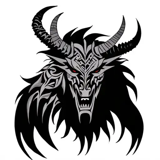 Tribal Zimbabwean Demon Back