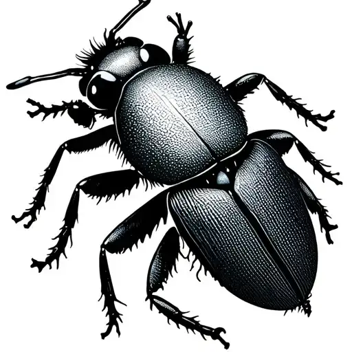 Beettle Black Ink Minimalist