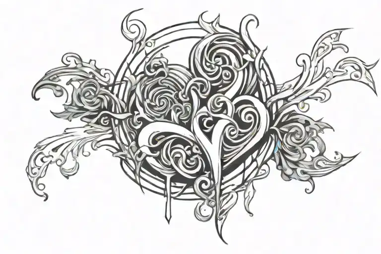 Soul True Love Abstract Concept Art Piece