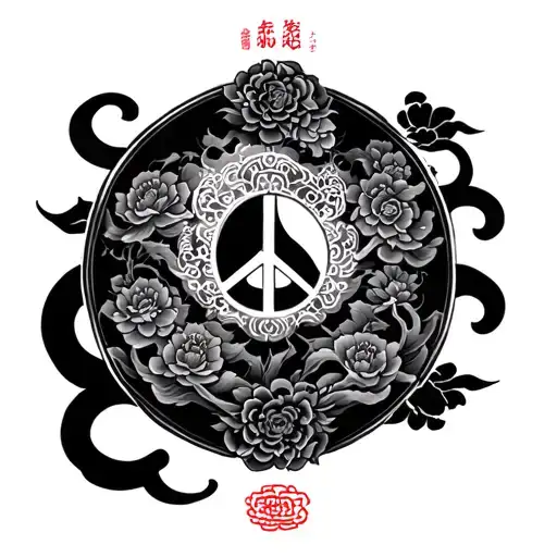 Chinese New Year With Buddhism And Peace