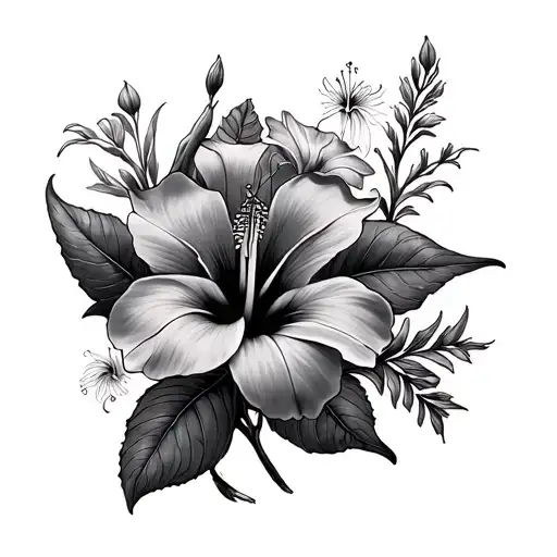 Mountain Columbine Flowers Hibiscus Flowers And Stingray