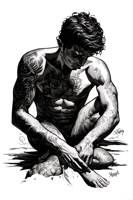 Submissive Male Figure