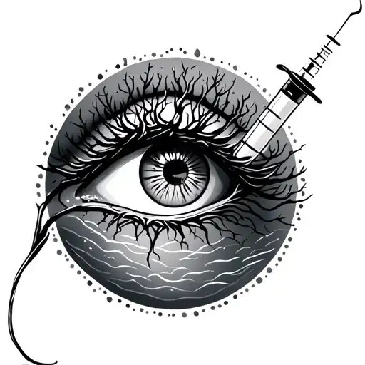 Tree Of Life Syringe And Eye