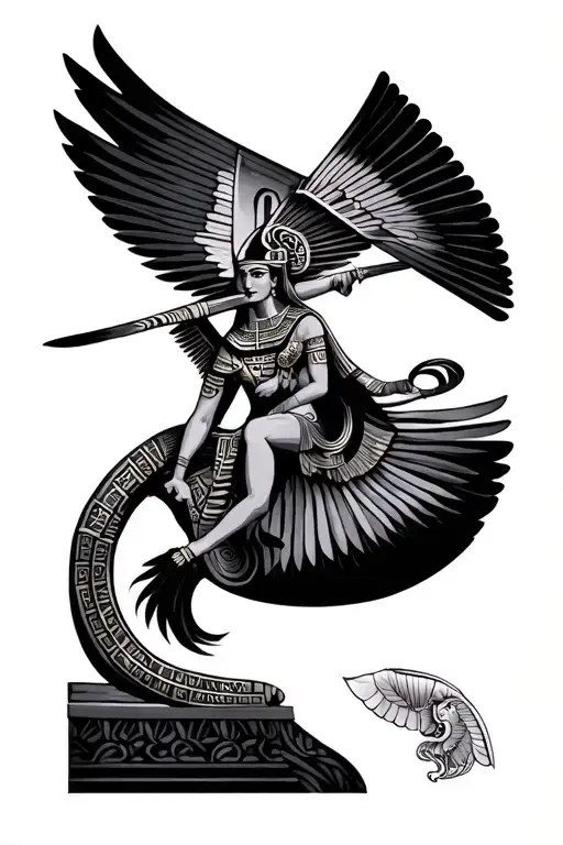 Egyptian Mythology Inspired Scene