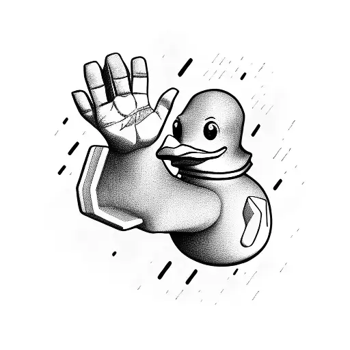 Rubber Duck Wing Rock Music Hand Sign