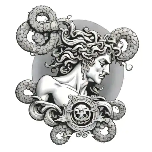 God Saturn And Medusa Greek Mythology