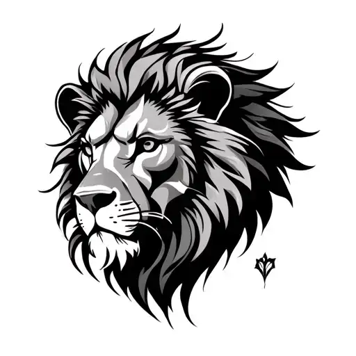 Simple Stoic Lion