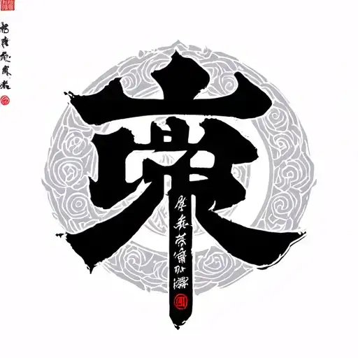 Chinese Letter With Brand Of Sacrifice