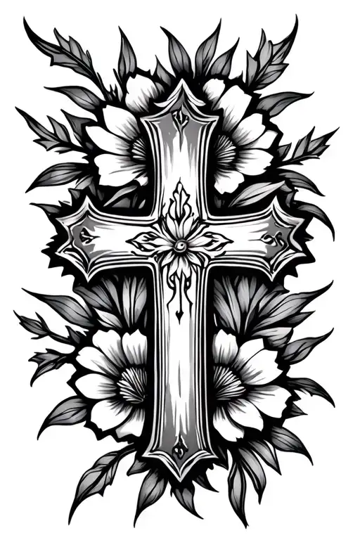Cross Floral
