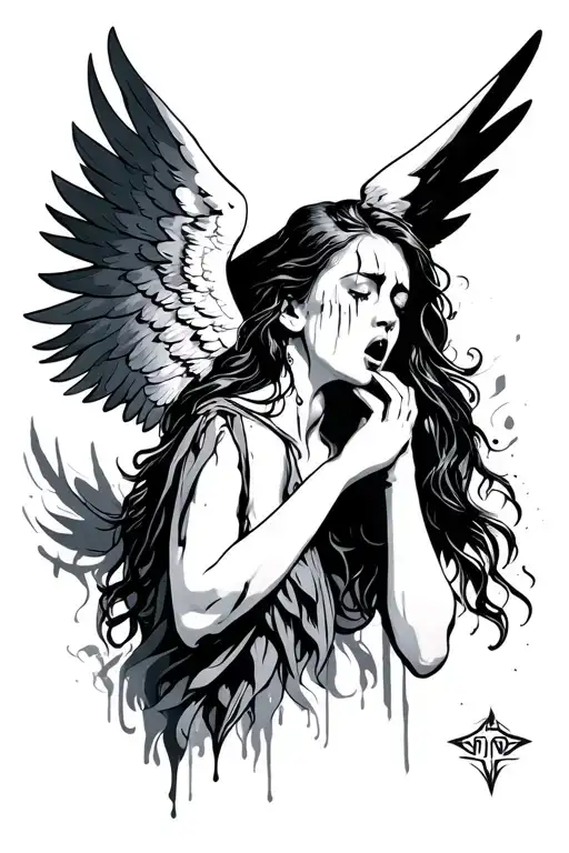 Fallen Angel Crying