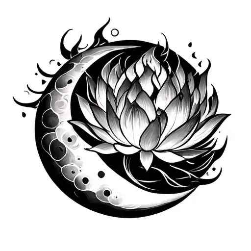 A Moon Lotus Fire And Yologfi