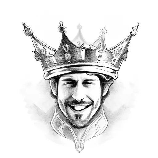 King Crown With Name Text Liam
