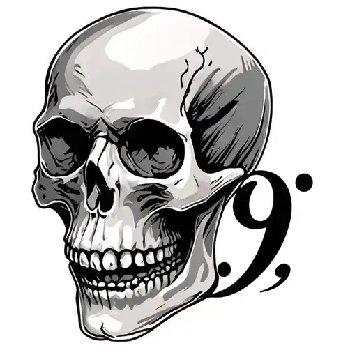 Skull With The Number 19