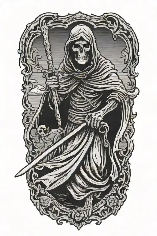 Grim Reaper Standing Proudly