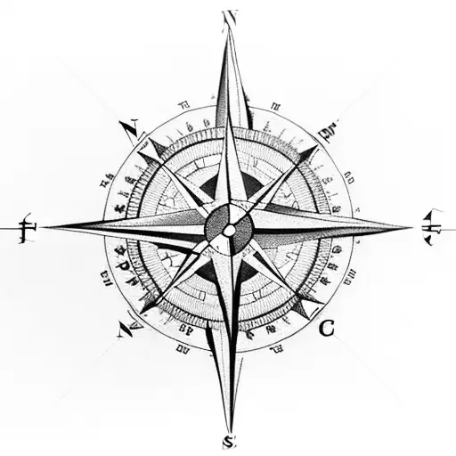 Compass Over Colombia`s Map