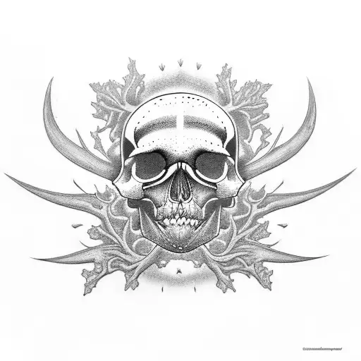 Forearm Tattoo Piwakawaka Pohutukawa Skull