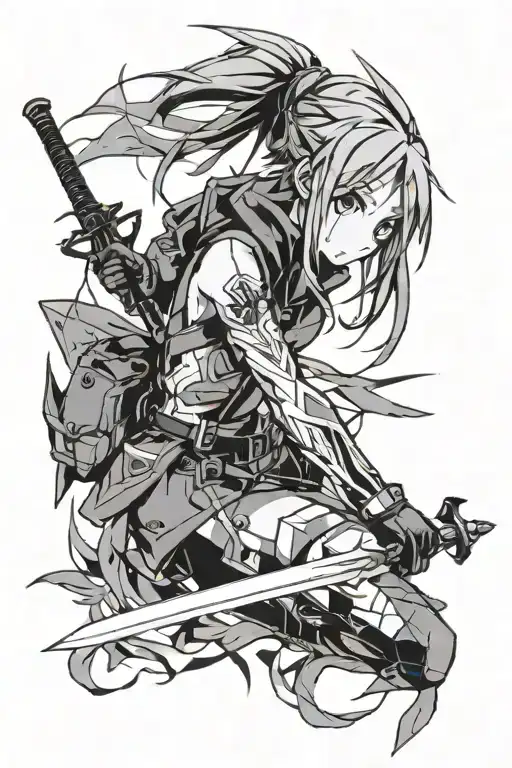 Sword Art Online Animetry Tattoo Of Sinon