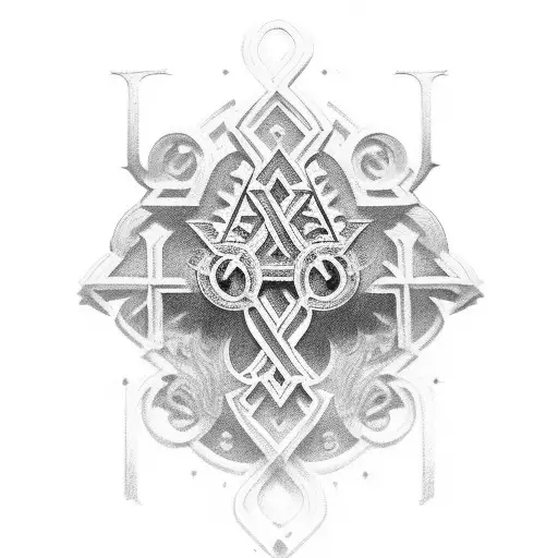 Cross With Armenian Lettering