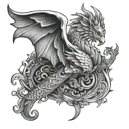 317Th Basic Tattoo Design