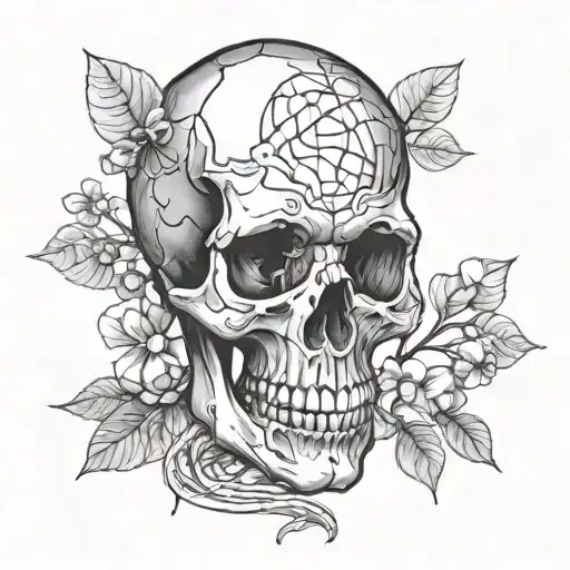 Skull And Ethanol Chemical Structure